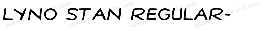 Lyno Stan Regular字体转换